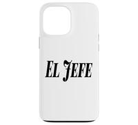 El Jefe The Boss Bold Grand Noir Texte Graphique Coque pour iPhone 13 Pro Max