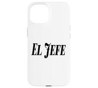 El Jefe The Boss Bold Grand Noir Texte Graphique Coque pour iPhone 15