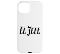 El Jefe The Boss Bold Grand Noir Texte Graphique Coque pour iPhone 15 Plus