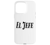 El Jefe The Boss Bold Grand Noir Texte Graphique Coque pour iPhone 15 Pro Max