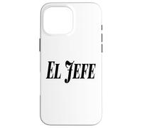 El Jefe The Boss Bold Grand Noir Texte Graphique Coque pour iPhone 16 Pro Max