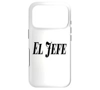 El Jefe The Boss Bold Grand Noir Texte Graphique Coque pour iPhone 17 Pro