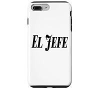 El Jefe The Boss Bold Grand Noir Texte Graphique Coque pour iPhone 7 Plus/8 Plus