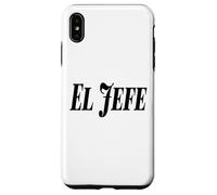El Jefe The Boss Bold Grand Noir Texte Graphique Coque pour iPhone XS Max