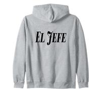El Jefe The Boss Bold Grand Noir Texte Graphique Sweat à Capuche