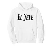El Jefe The Boss Bold Grand Noir Texte Graphique Sweat à Capuche