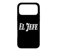 El Jefe The Boss Bold Large White Texte Graphique Coque pour iPhone 17 Pro Max