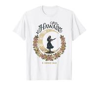 El Komo Mai Hawaii Hula Dancer Plumeria Floral RETR T-Shirt