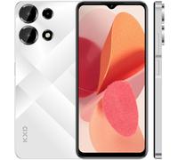 EL KXD A10 Téléphone Portable debloqué 8Go+128Go/ TF 256Go, Écran 6.6" HD+, Octa Core, 4500mAh, 13MP+8MP, Android 13 4G Smartphone Pas Cher Dual SIM, Fingerprint/Face ID/GPS/WiFi/Type C-Blanc
