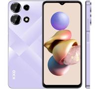 EL KXD A10 Téléphone Portable debloqué 8Go+128Go/ TF 256Go, Écran 6.6" HD+, Octa Core, 4500mAh, 13MP+8MP, Android 13 4G Smartphone Pas Cher Dual SIM, Fingerprint/Face ID/GPS/WiFi/Type C-Violet