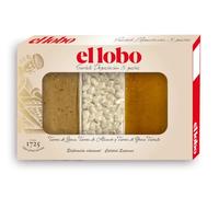 El Lobo Assortiment Nougats Jijona Alicante et Jaune d'Œuf 225g | Trois Textures : Crémeux, Croquant et Doux, Idéal à Offrir et à Partager, Douceur de Noël