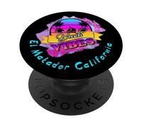 El Matador Beach Vibes Malibu California Summer Vintage Sun PopSockets PopGrip Adhésif