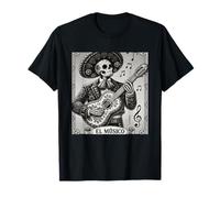 El Músico Dia de Muertos N&B T-Shirt