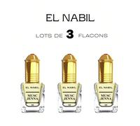 EL NABIL - 5ML Extrait de parfum sans alcool - 38 références au choix - Parfum de Dubaï Musc Red RoseNote de tête : Aubépine, cassisNote de coeur : Violette fleur, jasmin, roseNote de fond : Vanille, 