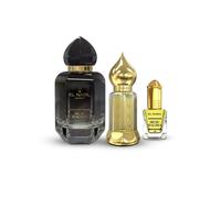 El Nabil - Coffret Prestige Musc Halima Spray 65ml + 12ml Parfum + 5ml Roll On Extrait de Parfum
