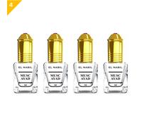 el Nabil - Musc Ayad - Parfum Concentré Sans Alcool, 4*5ml