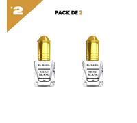 el Nabil - Musc Blanc - Parfum Concentré Sans Alcool 12*5ml, 2*5ml