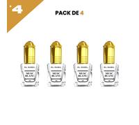 el Nabil - Musc Blanc - Parfum Concentré Sans Alcool 12*5ml, 4*5ml