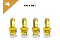 el Nabil - Royal Gold - Parfum Concentré Sans Alcool, 4*5ml