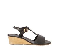 El Naturalista N853 Gaia, Sandales Compensées Chaussures, Black,