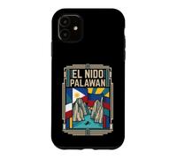 El Nido Palawan Drapeau des Philippines Tropical Island Voyage Coque pour iPhone 11