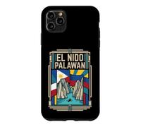 El Nido Palawan Drapeau des Philippines Tropical Island Voyage Coque pour iPhone 11 Pro Max