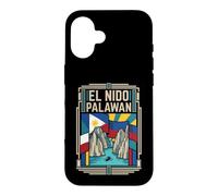 El Nido Palawan Drapeau des Philippines Tropical Island Voyage Coque pour iPhone 16