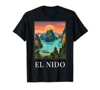 El Nido Palawan Philippines Lagoon Art de Voyage Vintage T-Shirt
