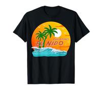 El Nido Philippines Palmiers Plage Île Souvenir Vacances T-Shirt