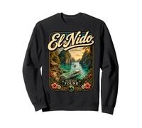 El Nido, Philippines, Voyage Vintage sur Une île Tropicale, El Nido Sweatshirt