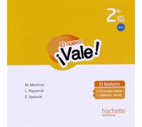 El nuevo ¡Vale! Espagnol 2de Bac Pro - CD audio Edition 2014 - Michel Martinez - Hachette Education - Texte lu (CD) - Textes lus CD