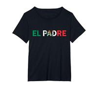 El Padre Cadeau d'anniversaire pour la fête des pères T-Shirt, Femme Grandes Tailles, Noir, 5X