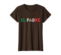 El Padre Cadeau d'anniversaire pour la fête des pères T-Shirt, Femme, Marron, M