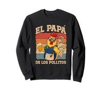 El Papa De Los Pollitos Père Coq Drôle Dia Del Padre Sweatshirt