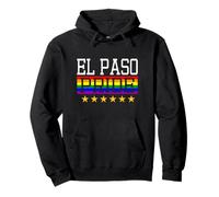 El Paso Pride Texas Gay Lesbian Queer LGBT Drapeau Arc-en-Ciel Sweat à Capuche