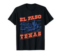 El Paso Texas Desert Landscape Style Vintage années 80 T-Shirt