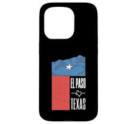 El Paso Texas Drapeau Texas rétro stylisé Vintage Texas Coque pour iPhone 15 Pro