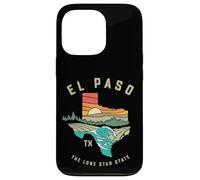 El Paso Texas Outdoors Vintage Nature Illustration Coque pour iPhone 13 Pro