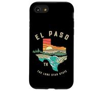 El Paso Texas Outdoors Vintage Nature Illustration Coque pour iPhone SE (2020) / 7/8