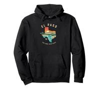 El Paso Texas Outdoors Vintage Nature Illustration Sweat à Capuche