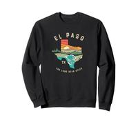 El Paso Texas Outdoors Vintage Nature Illustration Sweatshirt