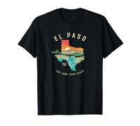 El Paso Texas Outdoors Vintage Nature Illustration T-Shirt