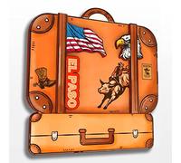 EL Paso Texas USA Amérique Aimant de réfrigérateur Collection en bois 3D Fait à la main Voyage Ville Souvenirs de Réfrigérateur Aimant de Réfrigérateur Décoration de Maison Cadeau -112