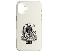 El Paso TX USA Cowboy Cheval Style Vintage Coque pour iPhone 16 Plus
