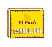 El Pavo Cannelloni Pâtes Alimentaires Traditionnelles, 125g, Nature, Forme de Feuilles, Conservation à Température Ambiante pack 4 unites