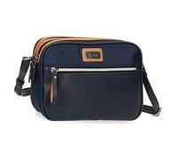 El Potro Chic, Bagages Sac de Messager Femme, Bleu (Blue), 38x28x9 cms, Bleu, 38x28x9 cms, Sac d'ordinateur Adaptable