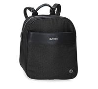 El Potro Luna Sac à dos décontracté noir, 24 x 28 x 10 cm, polyester avec détails en cuir synthétique 6,72 L, by Joumma Bags, Noir, Talla única, Sac à dos décontracté