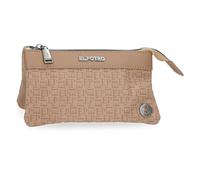 El Potro Luna Trousse de Toilette Beige 17,5 x 9,5 x 2 cm Polyester avec détails en Cuir synthétique by Joumma Bags