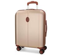El Potro Ocuri Valise de Cabine Beige 40 x 55 x 20 cm Rigide ABS Fermeture TSA Intégré 37 L 3,1 kg 4 Roues Doubles Bagage à Main, Beige, Valise Cabine