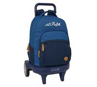 Safta El Pulpo 33l Wheeled Backpack Bleu Enfants